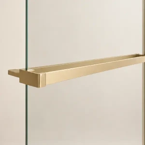 Aquaform Fuji Brushed Gold wieszak na ręczniki z półką do kabiny Fuji, kolor złoty szczotkowany 