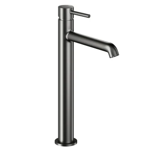KFA Armatura Moza Mini Gun Metal Grey bateria umywalkowa wysoka blatowa + korek, kolor PVD grafit 5032-632-61