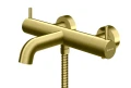 Kohlman Axel Brushed Gold bateria wannowa termostatyczna kolor złoty szczotkowany QW710AGDB