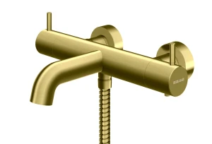 Kohlman Axel Brushed Gold bateria wannowa termostatyczna kolor złoty szczotkowany QW710AGDB