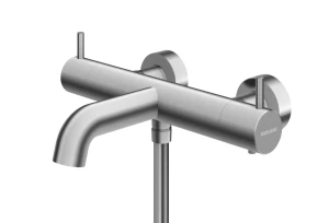 Kohlman Axel Brushed Nickel bateria wannowa termostatyczna kolor nikiel szczotkowany QW710ABN