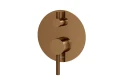 Kohlman Axel Brushed Copper bateria wannowa 3 wyjścia kolor miedź szczotkowana QW211ABC