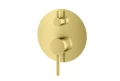 Kohlman Axel Brushed Gold bateria wannowa 3 wyjścia kolor złoty szczotkowany QW211AGDB