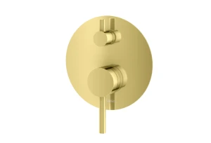 Kohlman Axel Brushed Gold bateria wannowa 3 wyjścia kolor złoty szczotkowany QW211AGDB