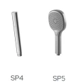 Kohlman Axel Nickel Brushed bateria wannowa podtynkowa z wylewką wannową i słuchawką prysznicową, kolor nikiel szczotkowany QW260ABN230