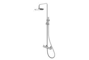 Kohlman Axel Brushed Nickel zestaw natryskowy natynkowy  kolor nikiel szczotkowany QW276ABN