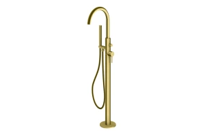 Kohlman Axel Gold Brushed bateria wannowa wolnostojąca kolor złoty szczotkowany QF1165AGDB