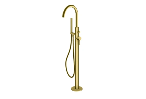 Kohlman Axel Gold Brushed bateria wannowa wolnostojąca kolor złoty szczotkowany QF1165AGDB