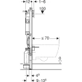 Geberit Duofix stelaż podtynkowy do wiszących misek WC, 112 cm, ze spłuczką podtynkową Sigma 12 cm i Power & Connect Box 111.900.00.6