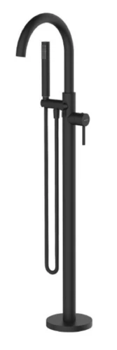 Valvex Cannoli bateria wannowa wolnostojąca czarny mat 2424900-MBK