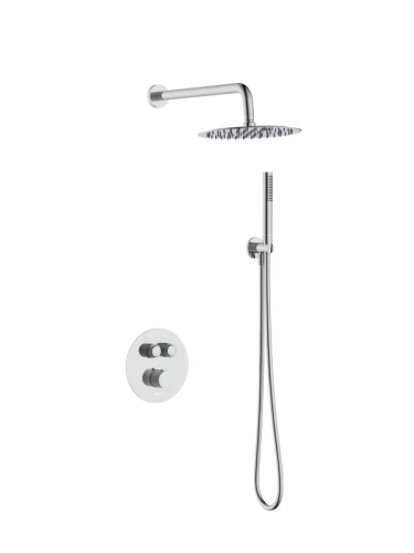 Valvex Cannoli Zestaw prysznicowy termostatyczny podtynkowy deszczownica 25cm chrom 2424990-CHR