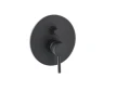 Paffoni Light komplet wannowy podtynkowy, bateria dwudrożna, deszczownica i wylewka wody, czarny mat, deszczownica 30 cm LIG015NO+ZBOC045NO+ZSOF034NO+C06657NO
