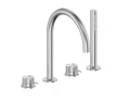 Kfa Moza 316L bateria wannowa 4otworowa stal nierdzewna inox 5045-210-22