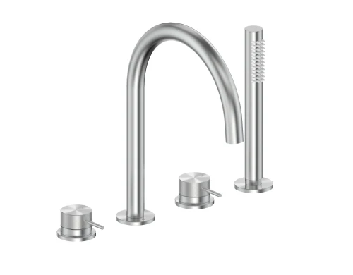 Kfa Moza 316L bateria wannowa 4otworowa stal nierdzewna inox 5045-210-22
