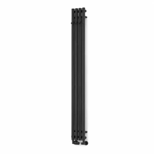 Terma Rolo Hanger grzejnik łazienkowy 1200x205 mm, podłączenie SX, kolor czarny-mat (9M5)WGROW120020K9M5SX