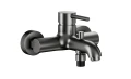 KFA Armatura Moza Gun Metal Grey bateria wannowa ścienna, kolor grafit szczotkowany 5034-010-61