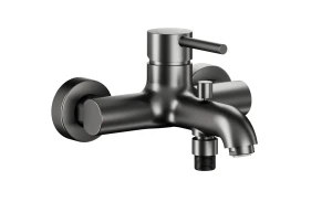  KFA Armatura Moza Gun Metal Grey bateria wannowa ścienna, kolor grafit szczotkowany 5034-010-61