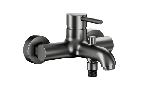 KFA Armatura Moza Gun Metal Grey bateria wannowa ścienna, kolor grafit szczotkowany 5034-010-61