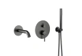 KFA Armatura Moza Gun Metal Grey bateria wannowa podtynkowa kolor PVD grafit szczotkowana 5039-401-61