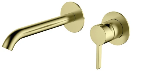 AQG Bateria umywalkowa Urban Flow podtynkowa kolor PVD złoty szczotkowany 01URF160OC