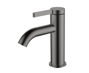 AQG Bateria umywalkowa Urban Flow z aeratorem redukującym przepływ kolor PVD grafit szczotkowany Szczotkowane 01URF108GM
