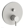 Paffoni Light Inox zestaw natryskowy podtynkowy deszczownica 22,5 cm, kolor stal szczotkowana, LIG015ZSC2A.ST