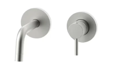 Paffoni Light Inox bateria umywalkowa podtynkowa zintegrowana L-128m kolor stal szczotkowana LIG104ST70