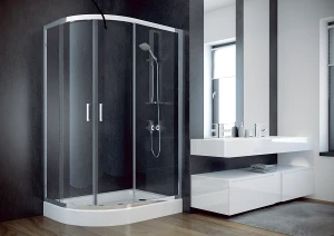 Besco MODERN kabina prysznicowa asymetryczna 120 x 90 x 190 cm szkło przejrzyste MA-129-190-C