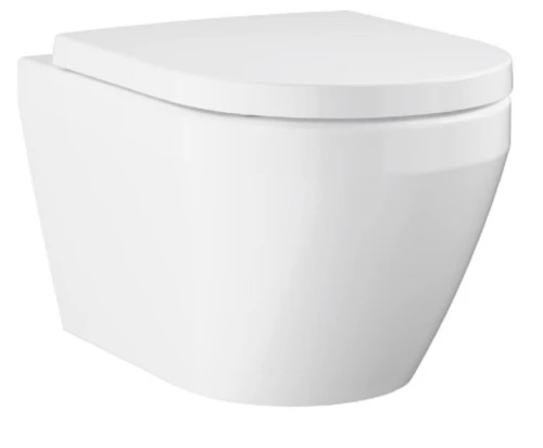 Grohe Euro Ceramic miska wc bezkołnierza spłukiwanie wirowe z deską wolnoopadającą kolor biały połysk 102510SH00