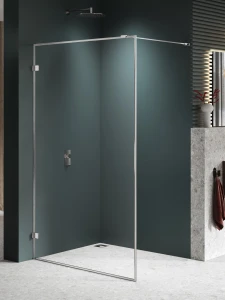 New Trendy Avexa Nickel Brushed ścanka walk-in 110x200 szkło 6mm profil Nikiel szczotkowany EXK-8652