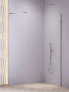 New Trendy Oxia Nickel Brushed ścanka walk-in 90x200 szkło 8mm profil Nikiel szczotkowany AXJ-1284