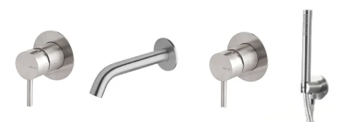 Wannowa Tiber.pngaVema Tiber Steel bateria wannowa podtynkowa (osobne sterowanie) V17145+V17180+P000147+V17173+V17131