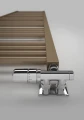 Terma Fiona grzejnik łazienkowy 1140x500 mm podłączenie ZS, kolor biały mat WGFIN114050-KJ16ZS