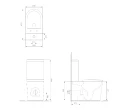 Kompakt Back To Wall Przyścienny Cersanit Bonica Pro Oval Tornado K3028-001