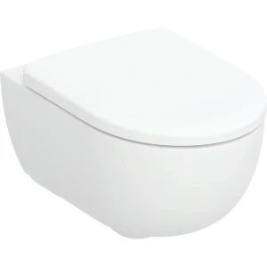 Geberit Selnova Premium TurboFlush zestaw miska WC 53cm z deską wolnoopadającą, spłukiwanie wirowe kolor biały 503.197.00.1