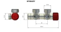 Varioterm TWINS All in One zintegrowany zestaw termostatyczny, z elementami maskującymi i adapterami (złączki zaciskowe) wersja lewa, głowica Tucan, kolor chrom TSGS10102CFK/L