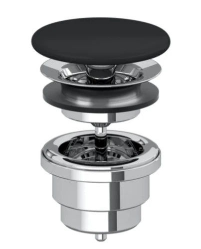 Czarny korek Villeroy&Boch 683500R7 umywalki bez przelewu