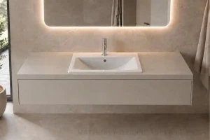 Roca Diverta umywalka blatowa 55cm, wpuszczana w blat kolor biały A327116000