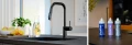 KFA Duero Pure Style Black bateria kuchenna z filtracją wody, filtr PROFINE blue small, kolor czarny mat 6623-313-81