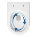 Cersanit Remo Pro Oval Tornado S4035-001 zestaw miska z deską