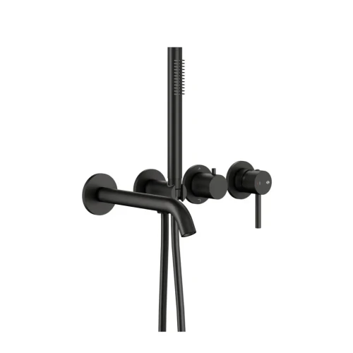 Kfa Moza Black bateria wannowa podtynkowa kolor czarny mat 5039-411-81