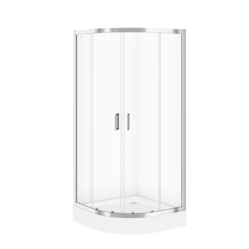 Cersanit Arteco kabina prysznicowa półokrągła 90x90x190cm kolor chrom S157-002