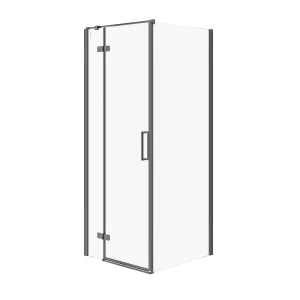 Cersanit City kabina prysznicowa kwadratowa 80x80x195cm kolor czarny lewa S584-106