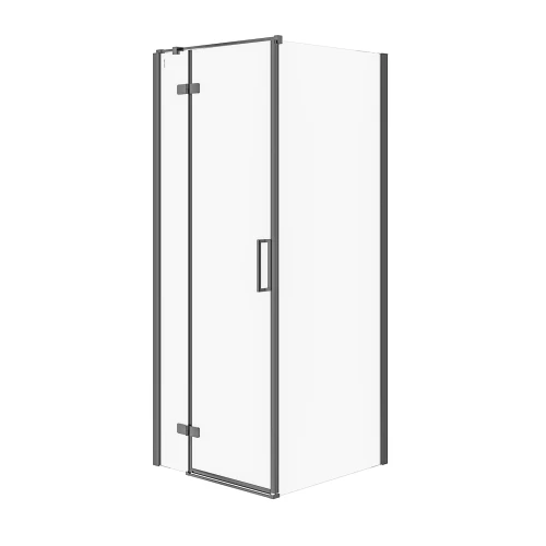 Cersanit City kabina prysznicowa kwadratowa 80x80x195cm kolor czarny lewa S584-106