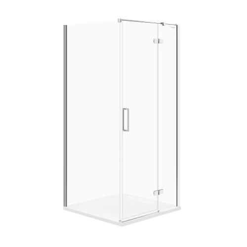 Cersanit City kabina prysznicowa kwadratowa 90x90x195cm kolor chrom prawa S584-101