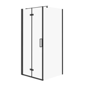 Cersanit City. City Kabiny kabina prysznicowa kwadratowa 90x90x195cm kolor czarny lewa S584-160