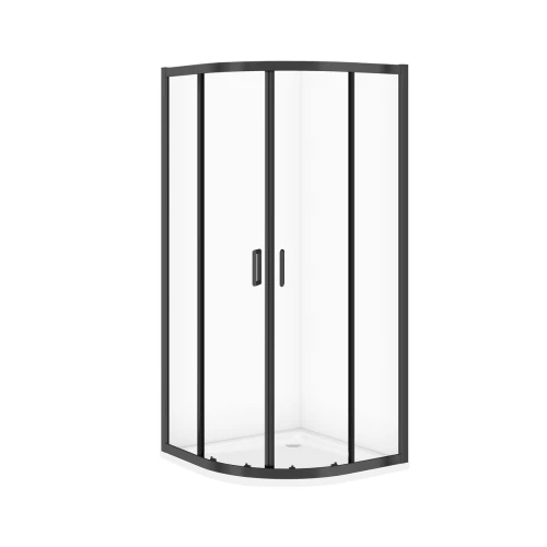 Cersanit Arteco Kabiny kabina prysznicowa z brodzikiem 80x80x190cm kolor czarny S913-024