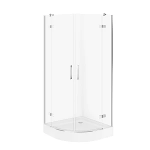 Cersanit City kabina prysznicowa z brodzikiem 80x80x195cm kolor chrom S4004-144