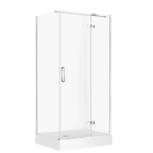 Cersanit City Kabiny kabina prysznicowa z brodzikiem 100x80x195cm kolor chrom prawa S4004-162