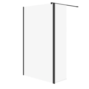 Cersanit Mille kabina walk-in 123x50x200cm kolor czarny S601-182